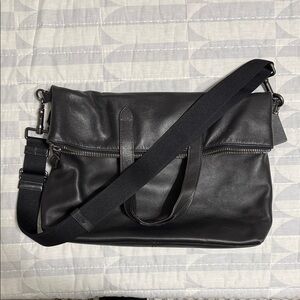 Coach Leather Fold-over Tote
